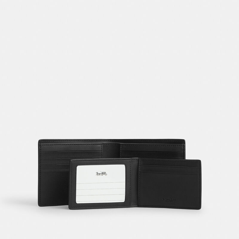 3-In-1 Wallet In Signature Canvas, TAN/BLACK, hi-res image number 3