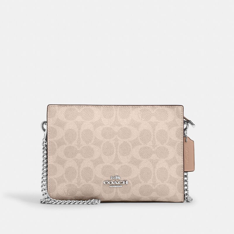 Slim Crossbody Bag In Signature Canvas