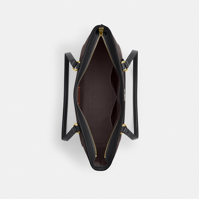 Station Tote Bag In Signature Canvas, IM/WALNUT/BLACK, hi-res image number 3