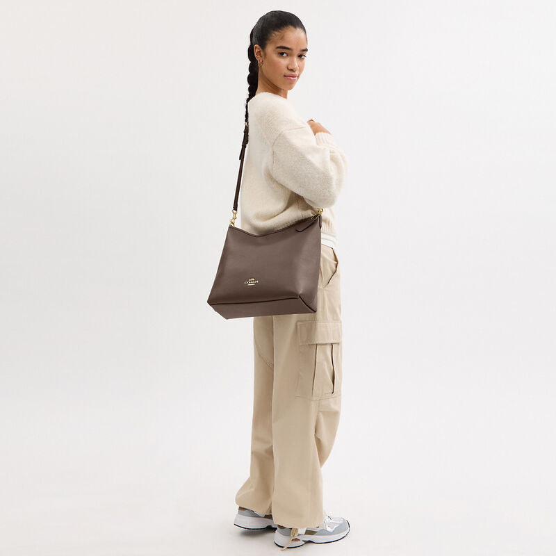 Laurel Large Shoulder Bag, IM/DARK STONE, hi-res image number 4