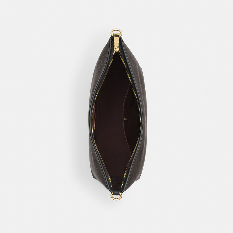 Laurel Large Shoulder Bag In Signature Canvas, IM/WALNUT/BLACK, hi-res image number 3