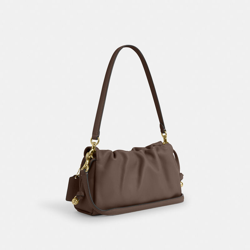 Faye Shoulder Bag With Ruching, IM/DARK STONE, hi-res image number 2