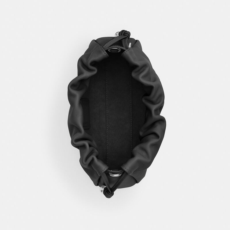 Faye Shoulder Bag With Ruching, SV/BLACK, hi-res image number 3