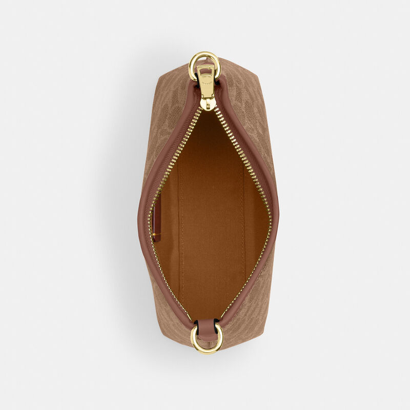 Laurel Small Shoulder Bag In Signature Canvas, IM/TAN/BROWN, hi-res image number 5