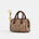 Mini Rowan Bag Charm In Signature Canvas, IM/TAN/BROWN, swatch