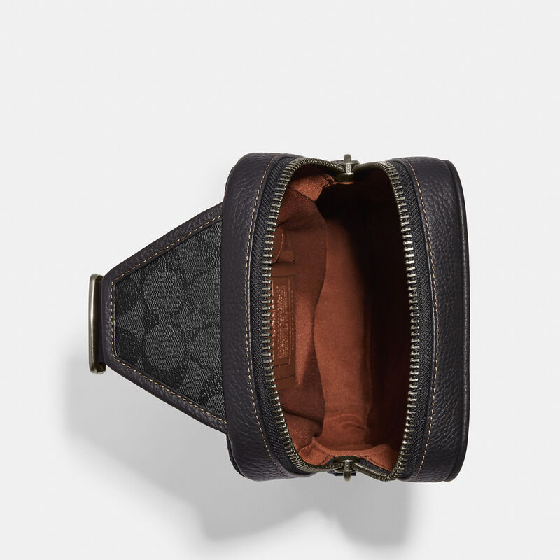 Sullivan Pack In Blocked Signature Canvas, KHAKI/CHARCOAL, hi-res image number 3