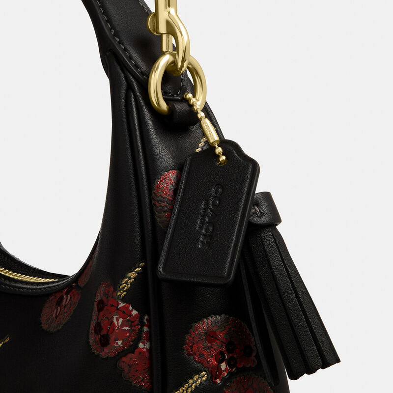 Carmen Mini Crossbody Bag With Cherry Print, IM/BLACK MULTI, hi-res image number 7