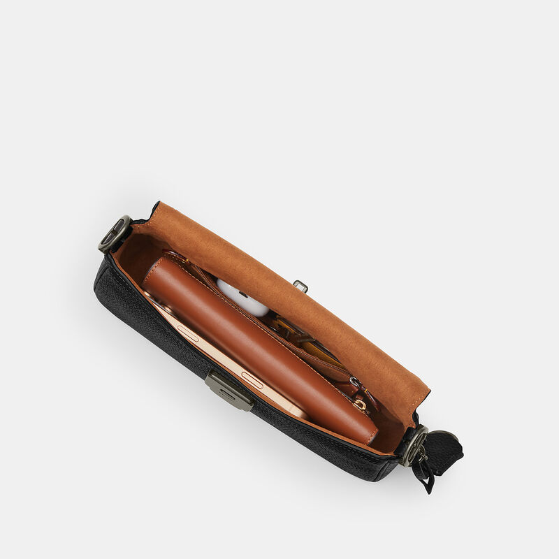 Etta Small Flap Shoulder Bag, QB/BLACK, hi-res image number 3