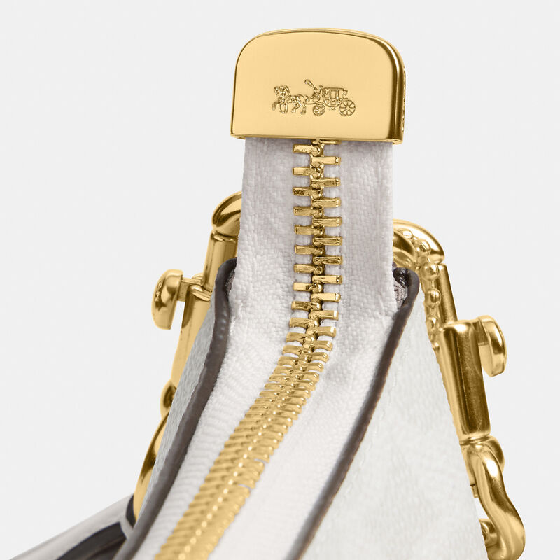 Teri Shoulder Bag In Signature Canvas, IM/WHITE/CHALK, hi-res image number 6