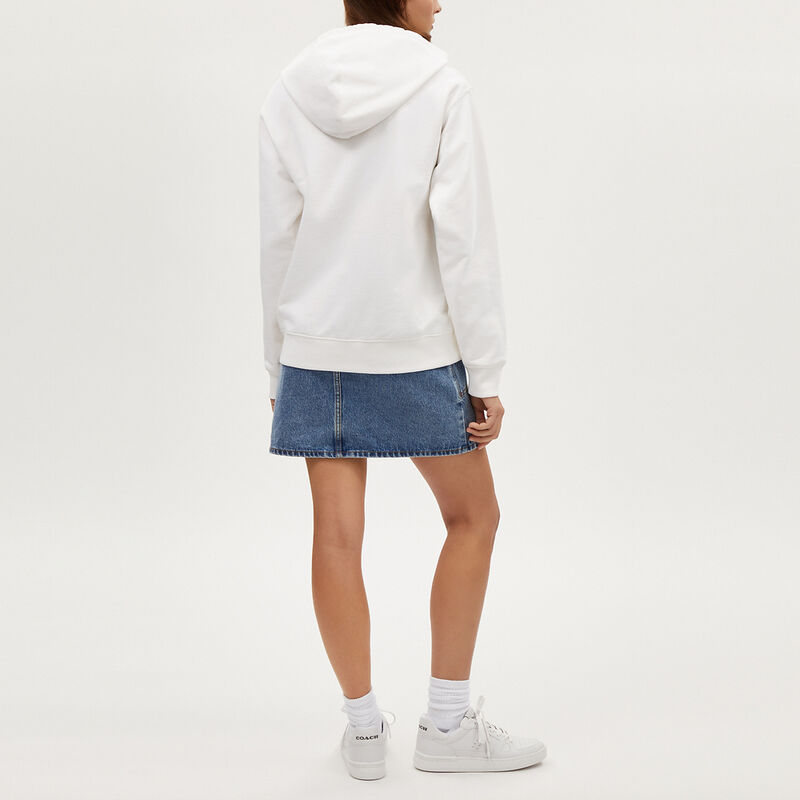 Signature Square Hoodie, WHITE, hi-res image number 3