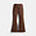 Canvas Boot Cut Jeans, Brown, swatch