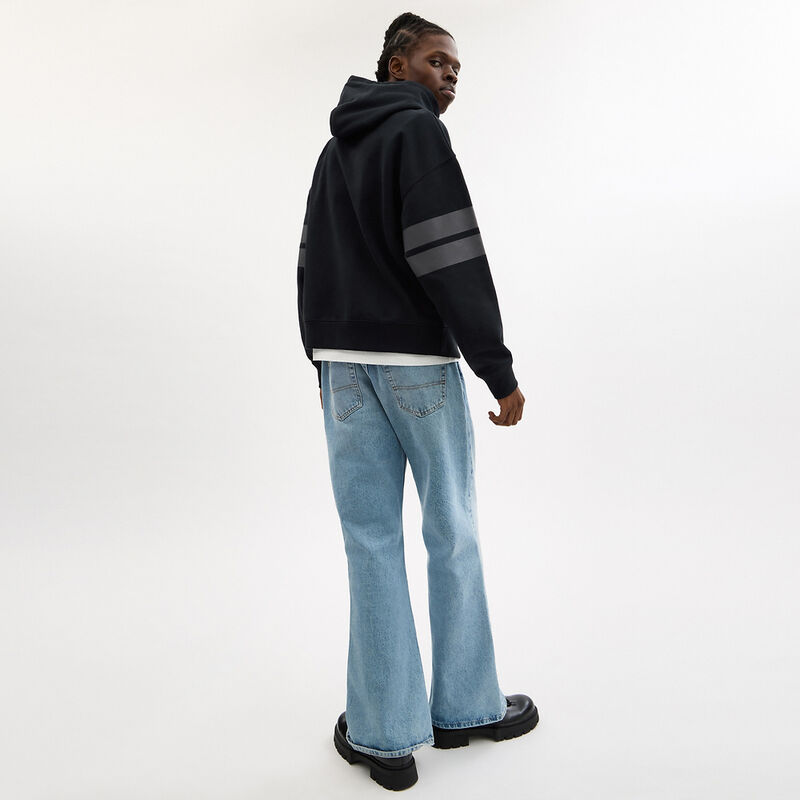 New Year Hoodie With Snake Graphic, BLACK, hi-res image number 3