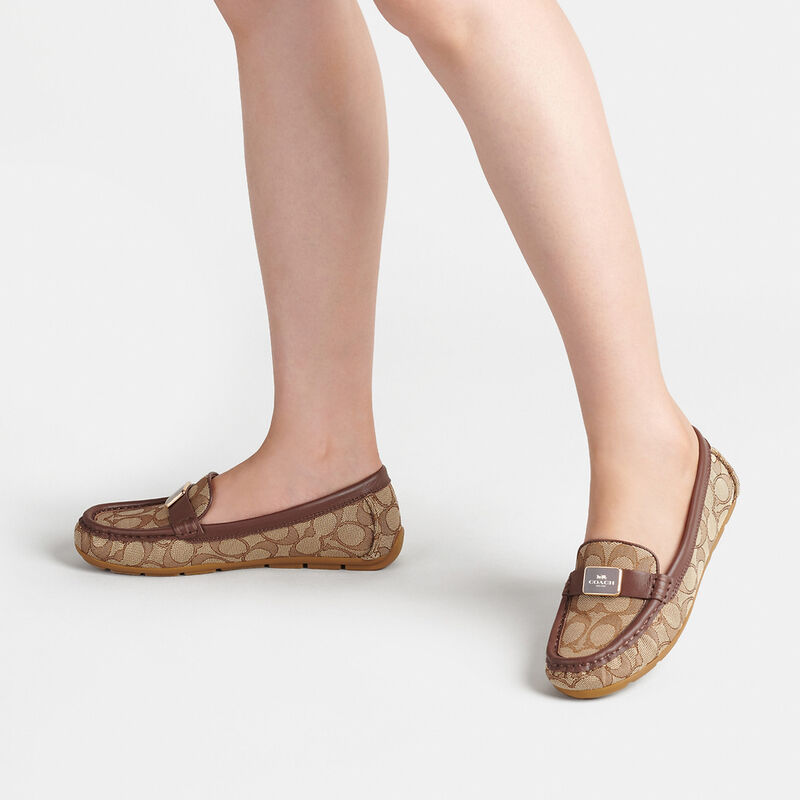 Mona Driver In Signature Jacquard, SADDLE/WALNUT, hi-res image number 5