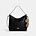 Laurel Large Shoulder Bag With Mirror Charm and Pouch, SV/BLACK/TAN, swatch