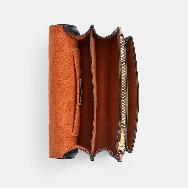 Mini Klare Crossbody Bag In Signature Canvas, IM/TAN/BLACK, hi-res image number 3