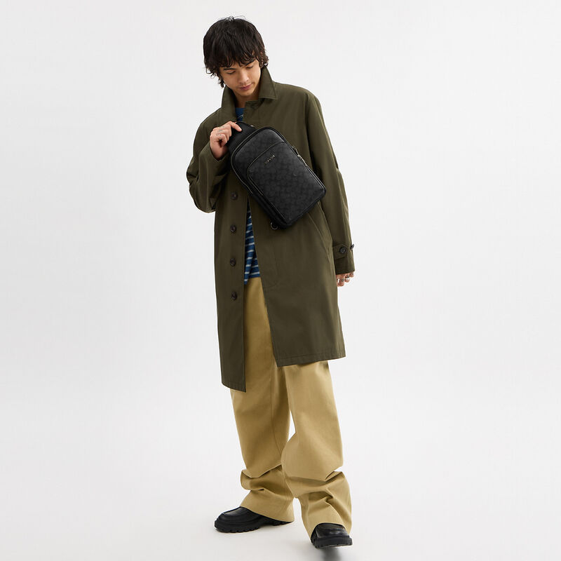 Ethan Pack In Signature Canvas, QB/CHARCOAL/BLACK, hi-res image number 4