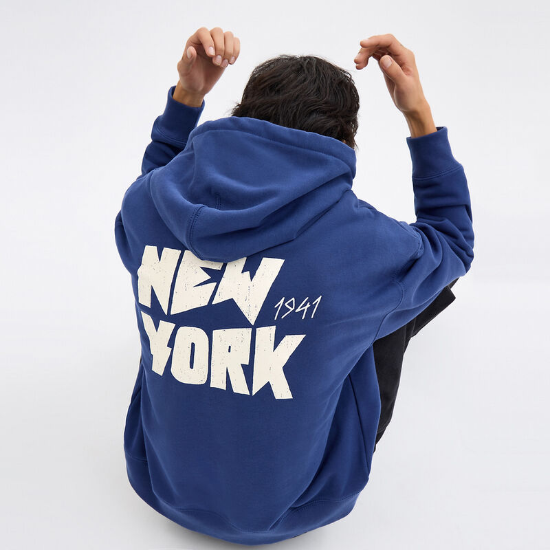 New York Graphic Hoodie, MEDIEVAL BLUE, hi-res image number 3
