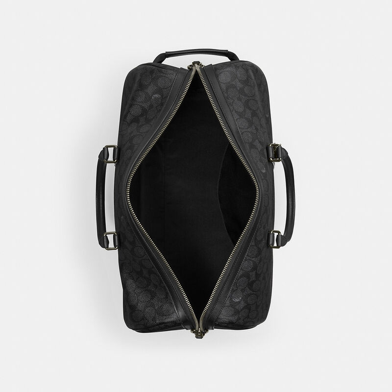 Venturer Bag In Signature Canvas, QB/CHARCOAL/BLACK, hi-res image number 3