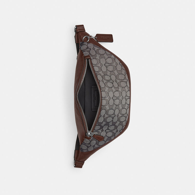 Warren Belt Bag In Signature Jacquard, OAK/MAPLE, hi-res image number 3