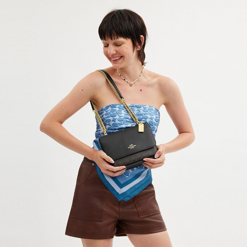 Klare Crossbody Bag In Signature Canvas, IM/WALNUT/BLACK, hi-res image number 5