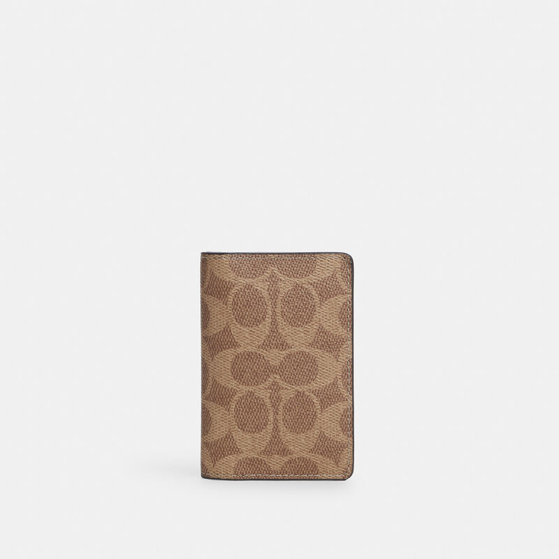 Id Wallet In Signature Canvas, TAN/BLACK, hi-res image number 1