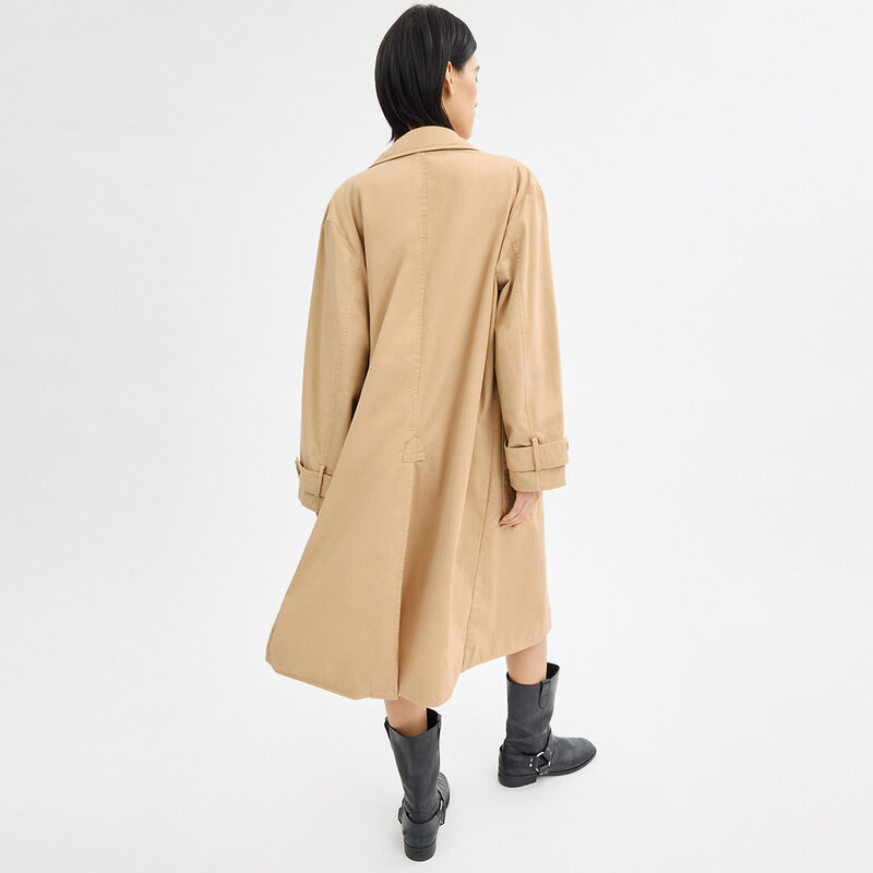 Regenerative Cotton Balmacaan, LIGHT KHAKI, hi-res image number 3