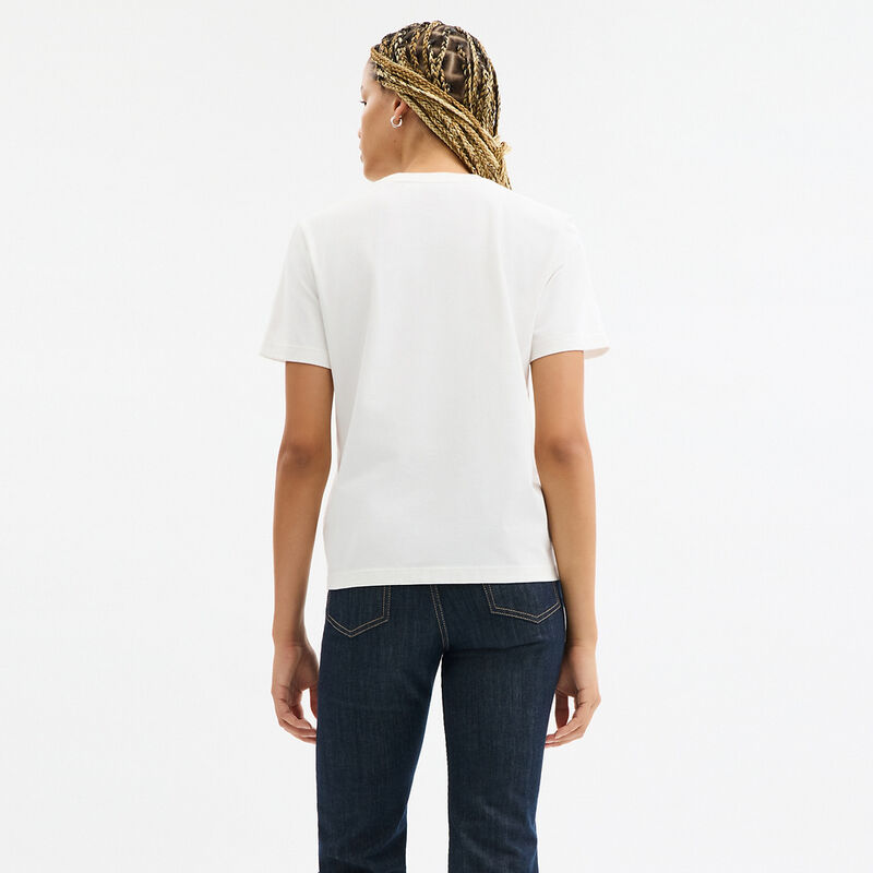 Signature Square T Shirt, WHITE., hi-res image number 3