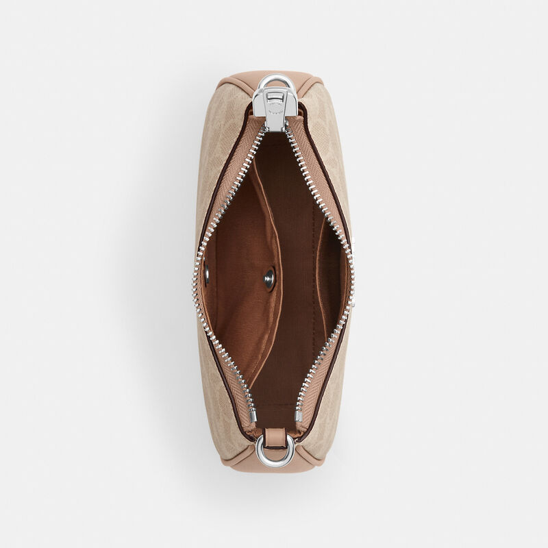 Teri Mini Crossbody Bag In Signature Canvas, SV/SAND/TAUPE, hi-res image number 3