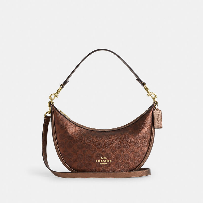 Aria Shoulder Bag In Signature Canvas