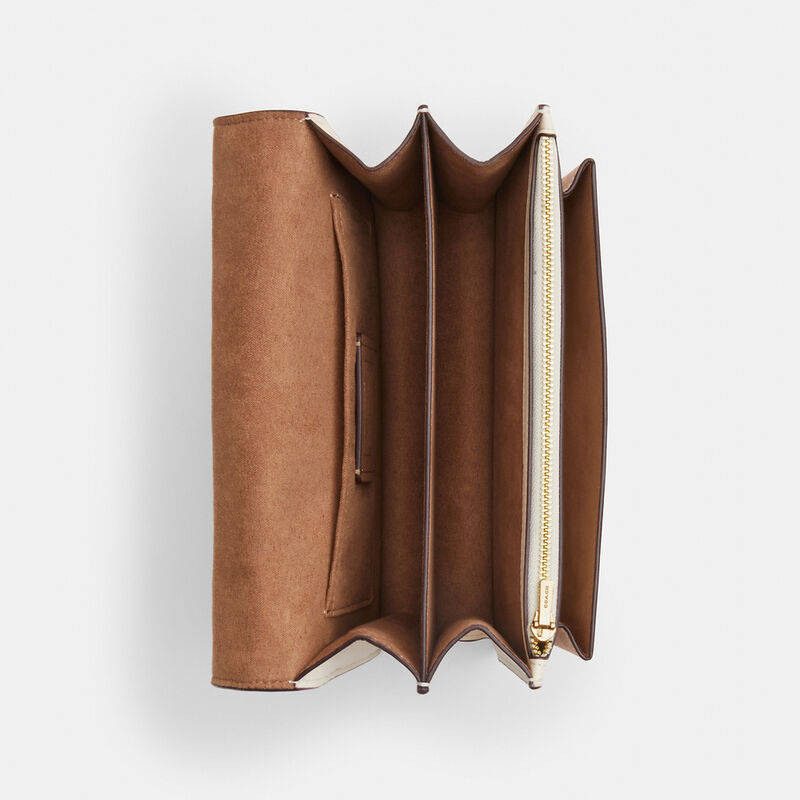 Klare Crossbody Bag In Signature Canvas, SV/SAND/TAUPE, hi-res image number 3