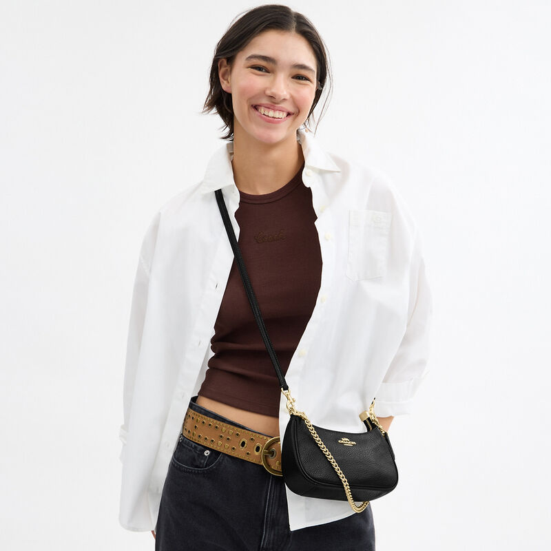 Teri Mini Crossbody Bag, IM/BLACK, hi-res image number 4