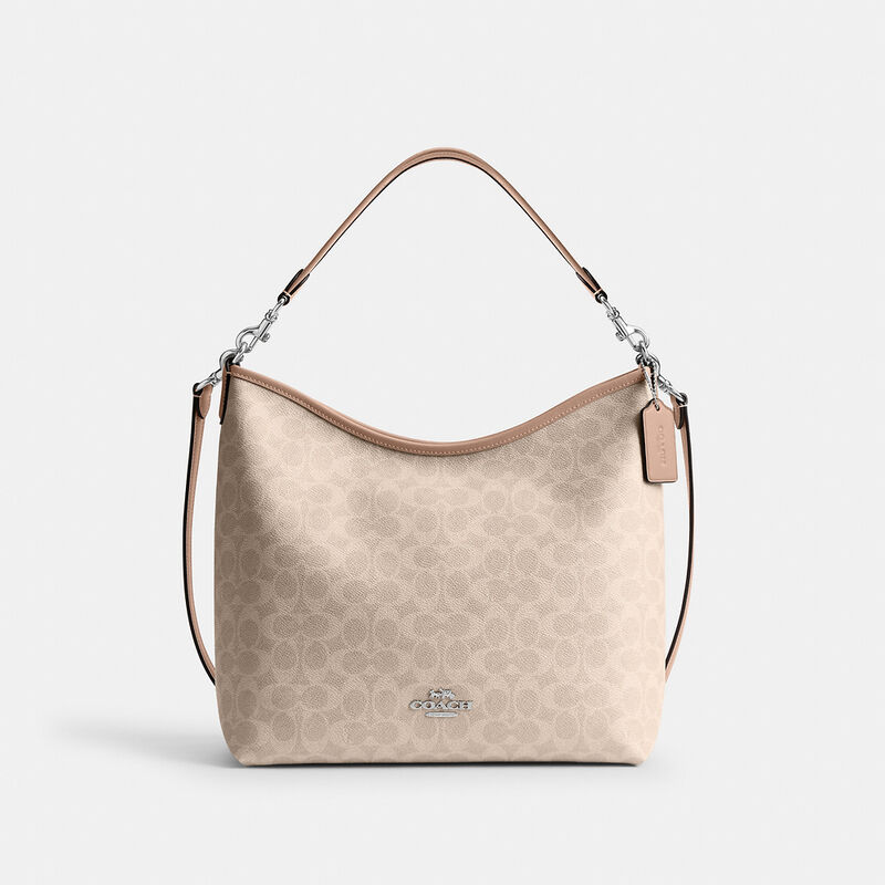 Laurel Large Shoulder Bag In Signature Canvas