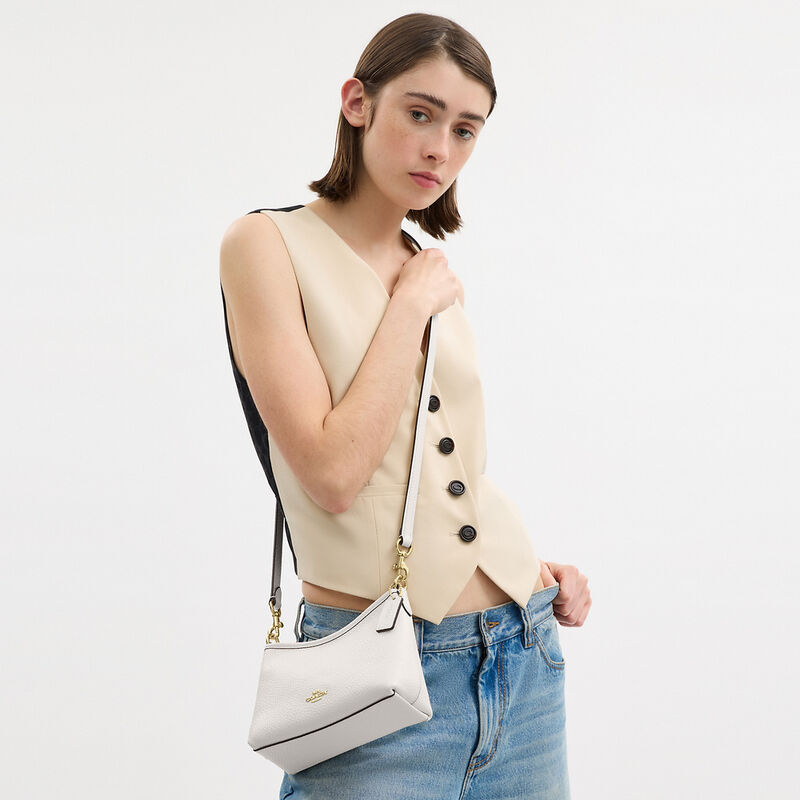 Laurel Small Shoulder Bag, IM/CHALK, hi-res image number 3