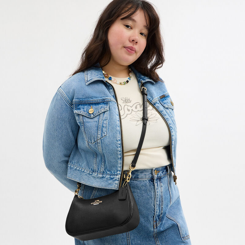 Teri Shoulder Bag, IM/BLACK, hi-res image number 4