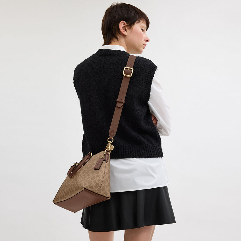 Reversible Strap In Signature Canvas, IM/TAN/BROWN, hi-res image number 3