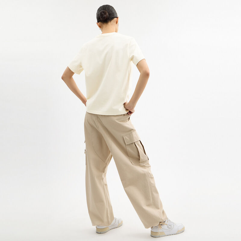 Spring Blossom Signature Square Classic T-Shirt In Organic Cotton, CREAM, hi-res image number 3