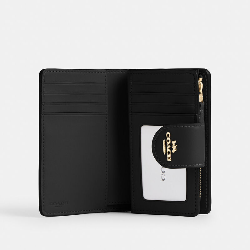 Medium Corner Zip Wallet In Signature Canvas