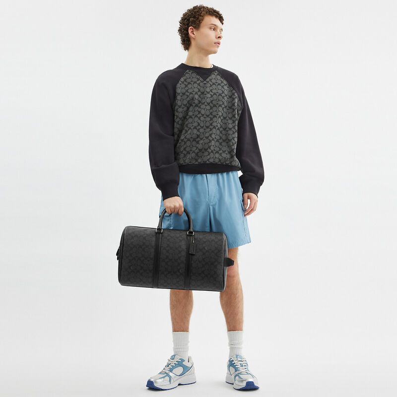 Venturer Bag In Signature Canvas, QB/CHARCOAL/BLACK, hi-res image number 5