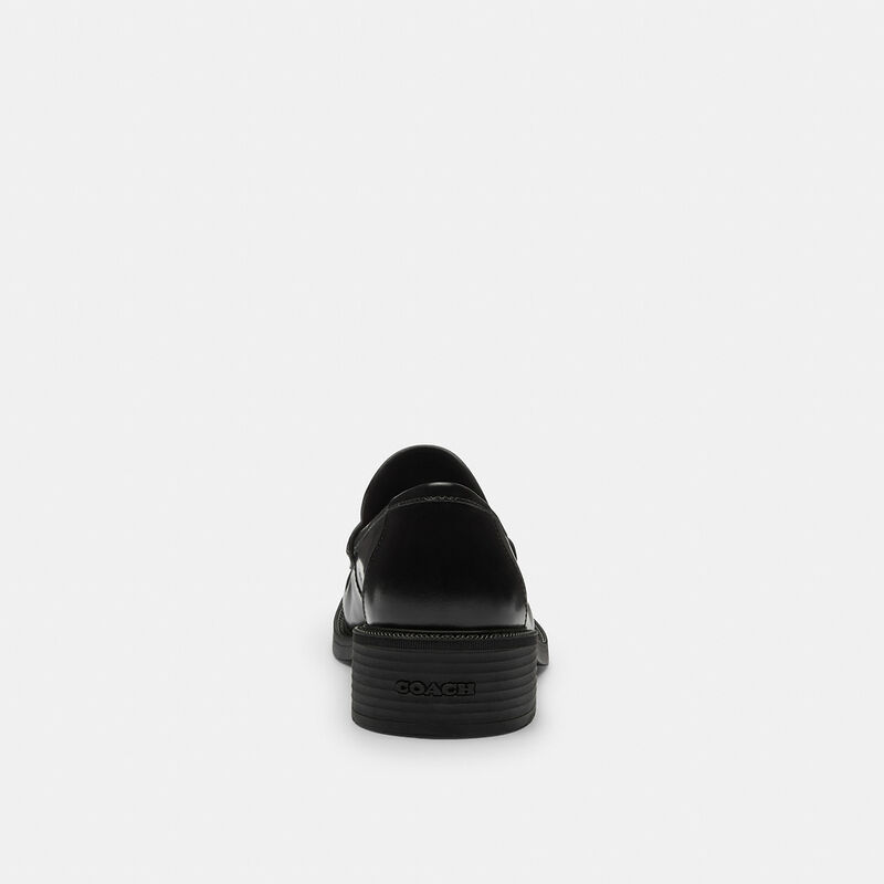 Square Toe Loafer, BLACK, hi-res image number 4
