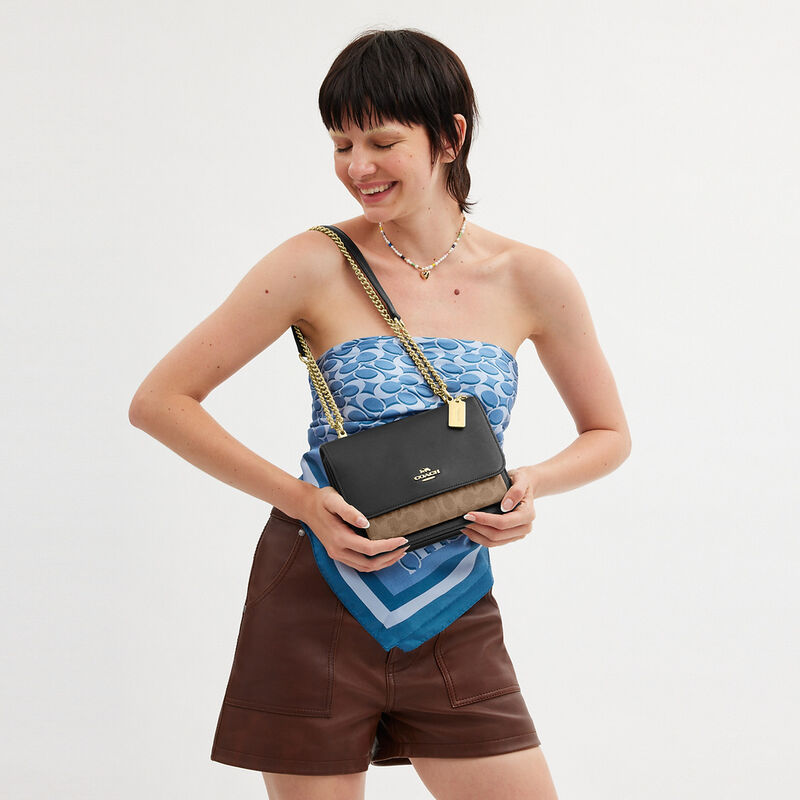 Klare Crossbody Bag In Signature Canvas, IM/TAN/BLACK MULTI, hi-res image number 5