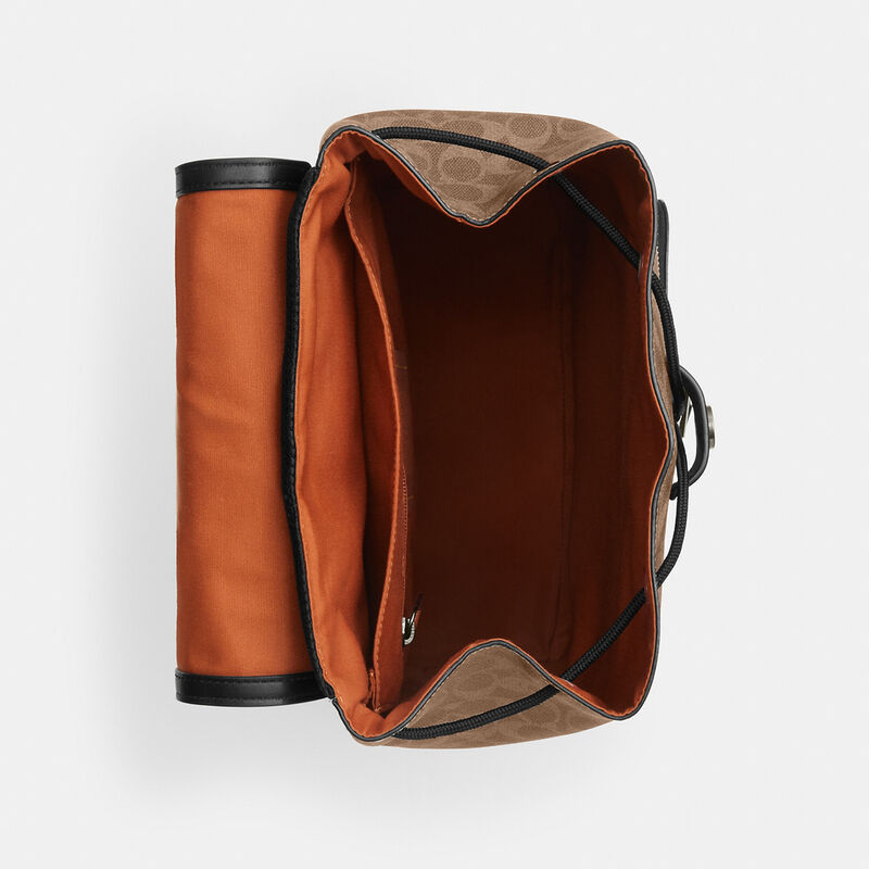 Turner Backpack In Signature Canvas, QB/TAN/BLACK, hi-res image number 3