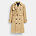 Relaxed Trench Coat, KHAKI, swatch