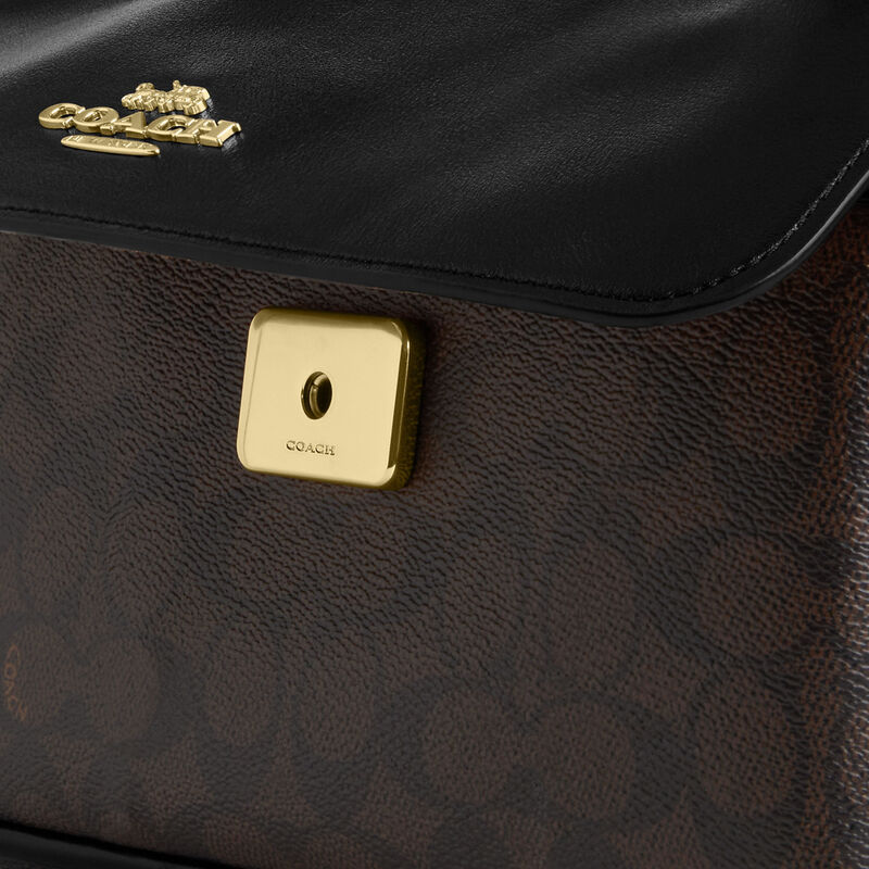 Elodie Crossbody Bag In Signature Canvas, IM/WALNUT/BLACK, hi-res image number 7