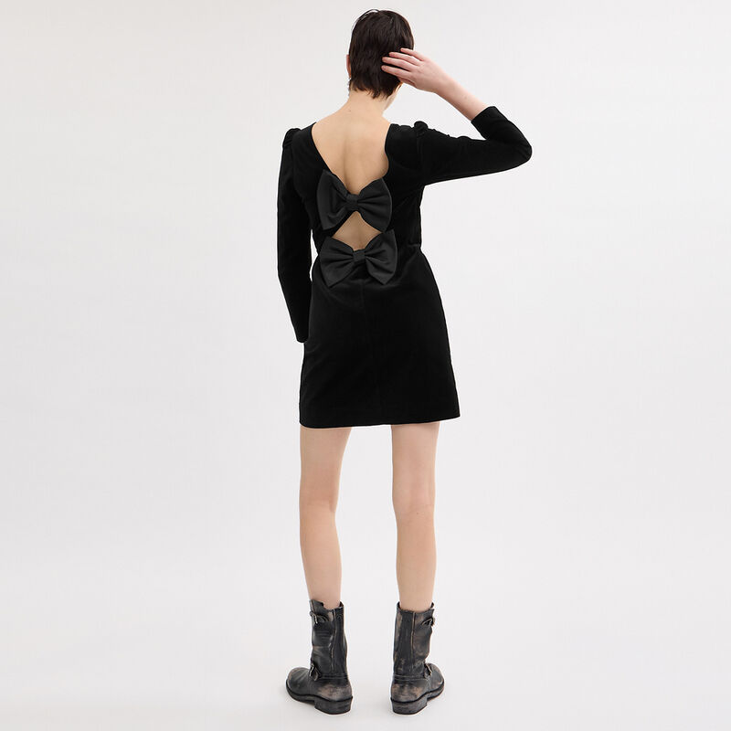 Velvet Dress, BLACK, hi-res image number 3