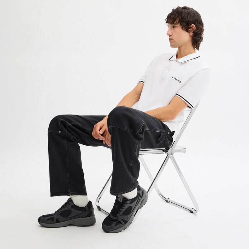 Sport Sneaker In Signature Canvas, CHARCOAL/BLACK, hi-res image number 5