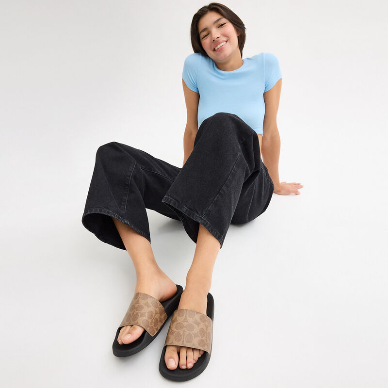 Udele Sport Slide In Signature Canvas, TAN, hi-res image number 4