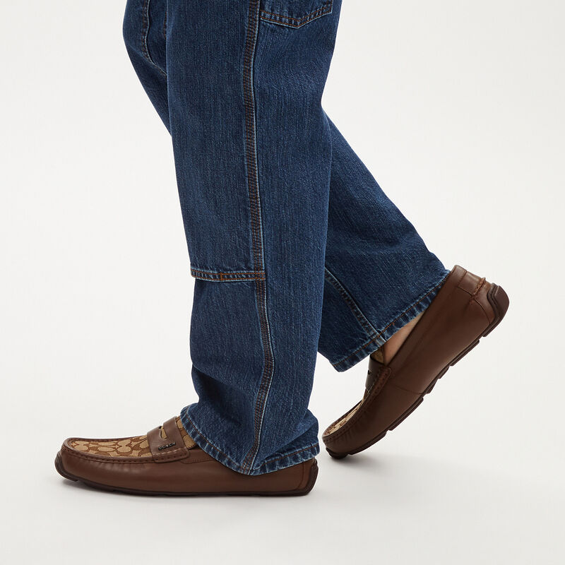 Liam Driver In Signature Jacquard, DARK SADDLE, hi-res image number 5