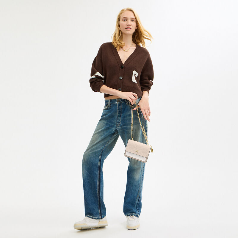 Mini Klare Crossbody Bag In Signature Canvas, IM/SAND/CHALK, hi-res image number 5