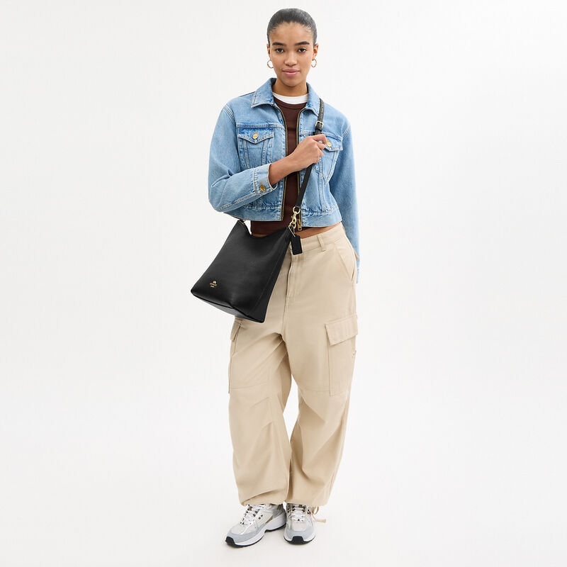 Laurel Large Shoulder Bag, IM/BLACK, hi-res image number 4