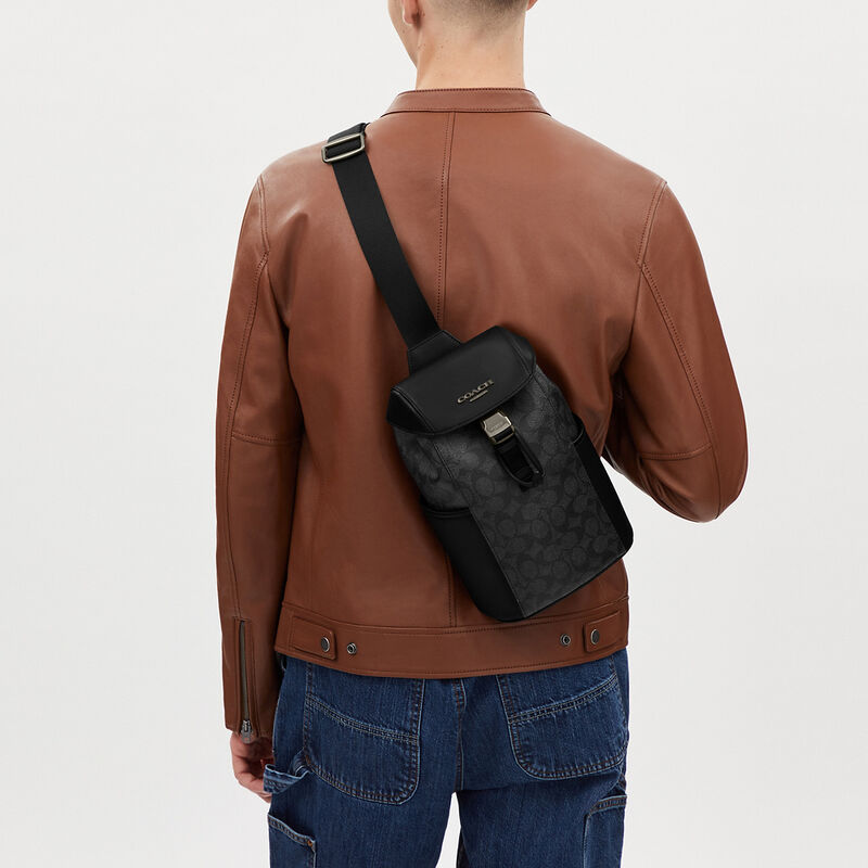 Racer Pack In Signature Canvas, QB/CHARCOAL/BLACK, hi-res image number 4